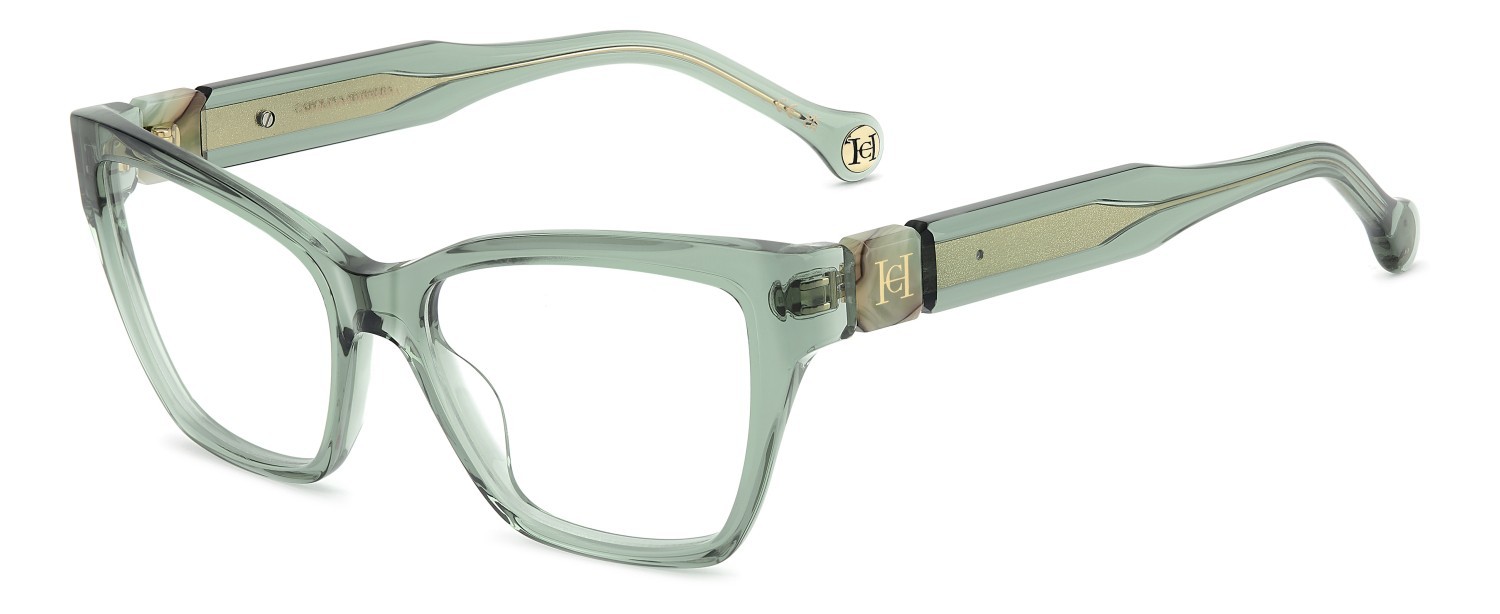 Occhiali da vista Carolina Herrera Her 0330 110299 6CR colore sage forma cat eye 