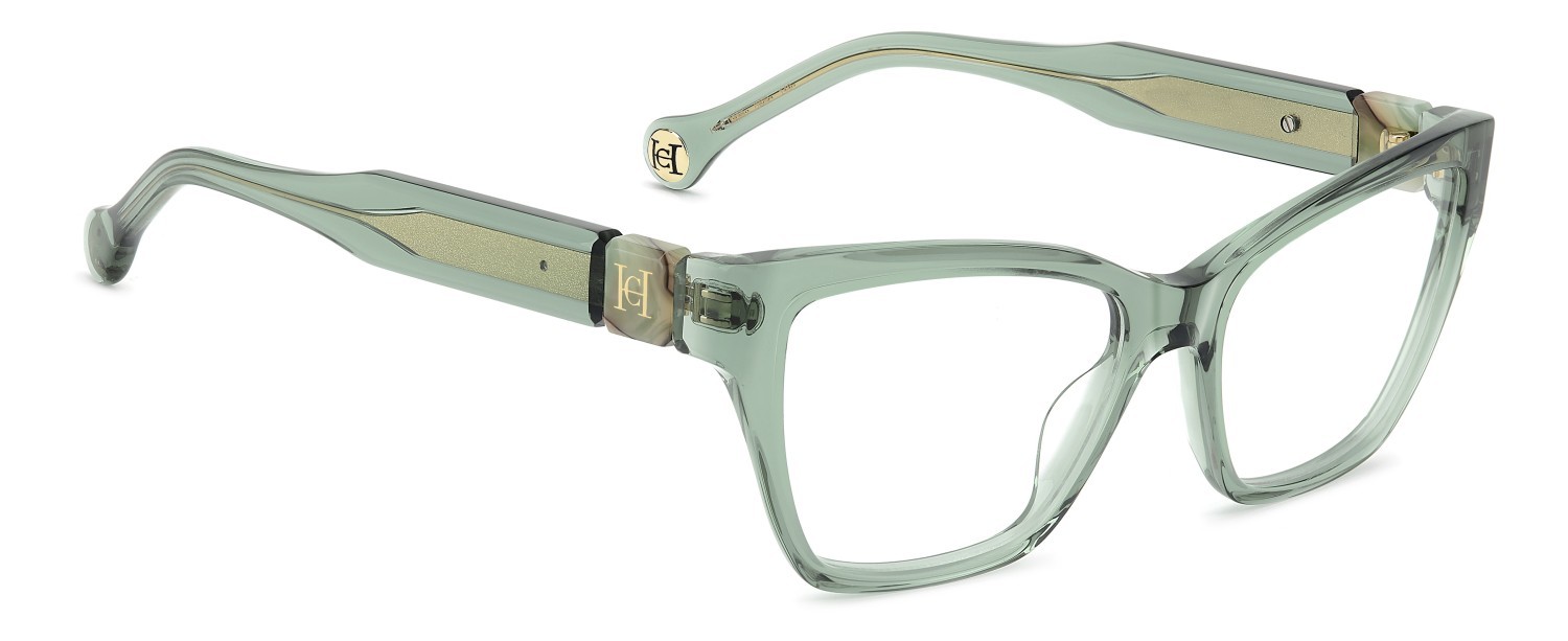Occhiali da vista Carolina Herrera Her 0330 110299 6CR colore sage forma cat eye 