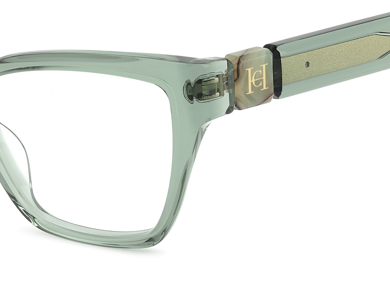 Occhiali da vista Carolina Herrera Her 0330 110299 6CR colore sage forma cat eye 