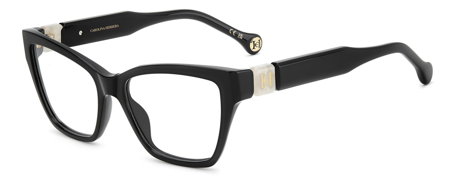 Occhiali da vista Carolina Herrera Her 0330 110299 807 colore black forma cat eye 