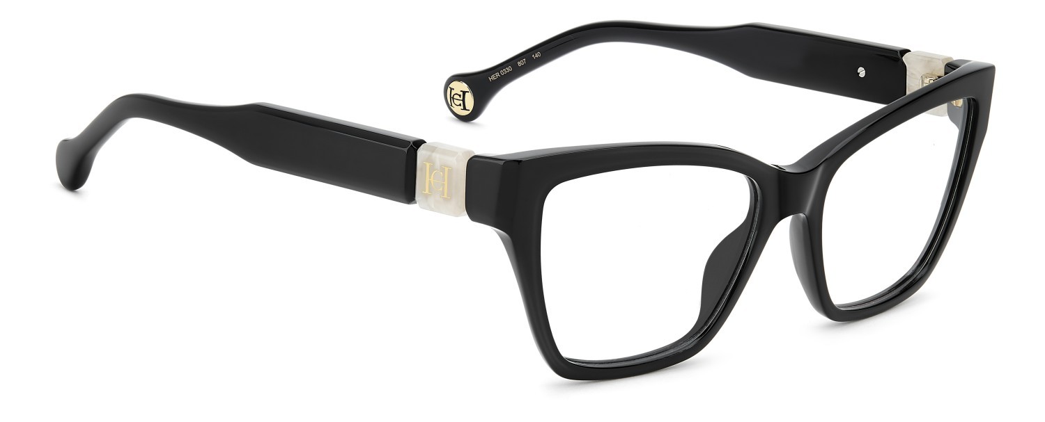 Occhiali da vista Carolina Herrera Her 0330 110299 807 colore black forma cat eye 