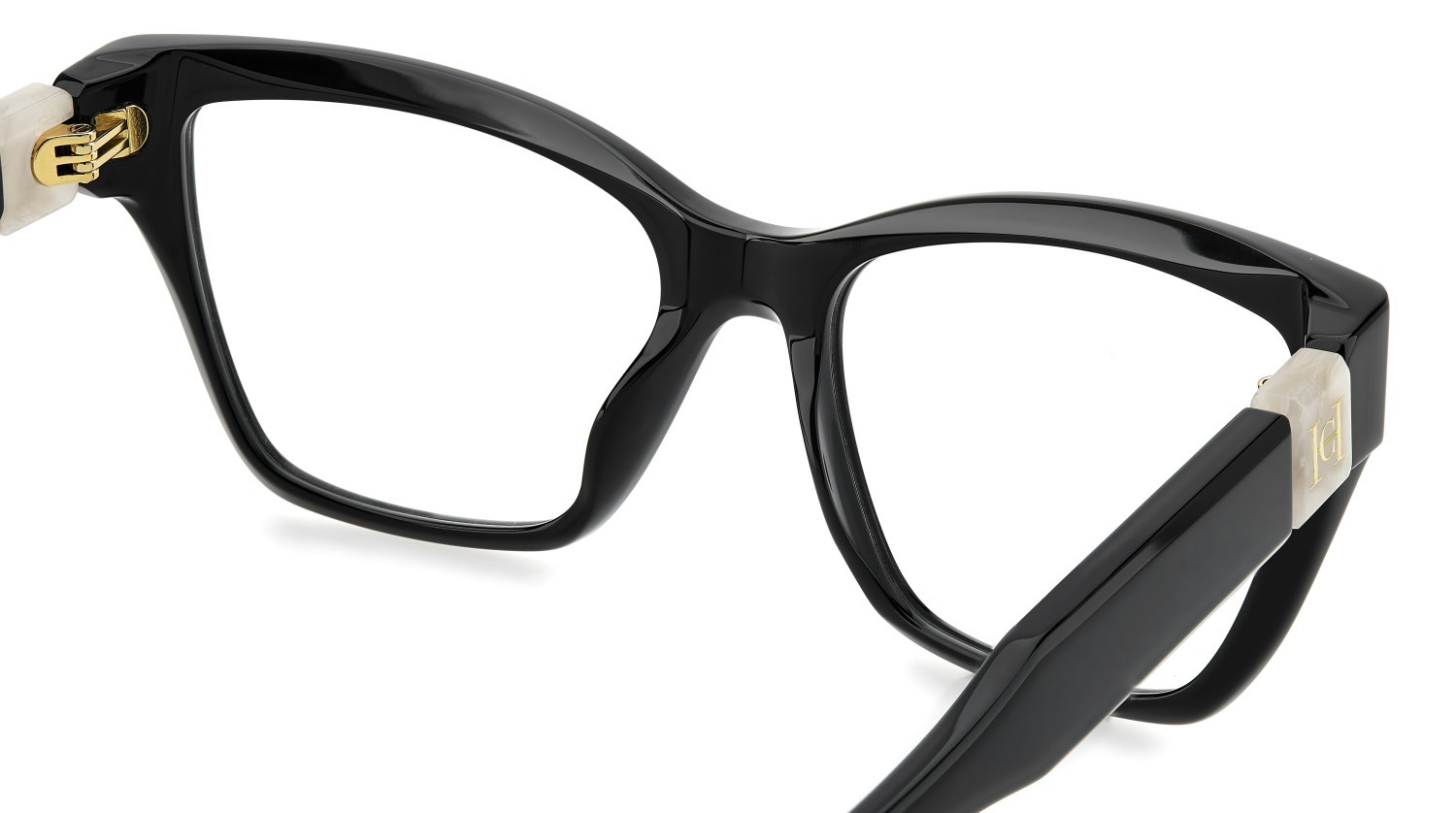Occhiali da vista Carolina Herrera Her 0330 110299 807 colore black forma cat eye 