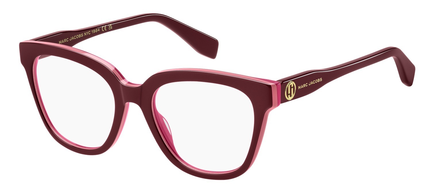Eyeglasses Marc Jacobs 856 110300 DHV color burgundy fuchsia shape cat eye 