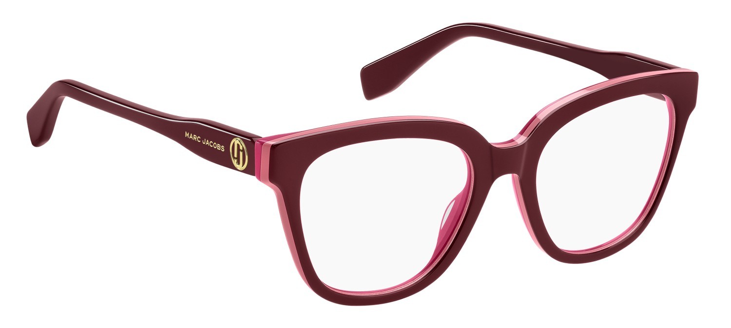 Eyeglasses Marc Jacobs 856 110300 DHV color burgundy fuchsia shape cat eye 