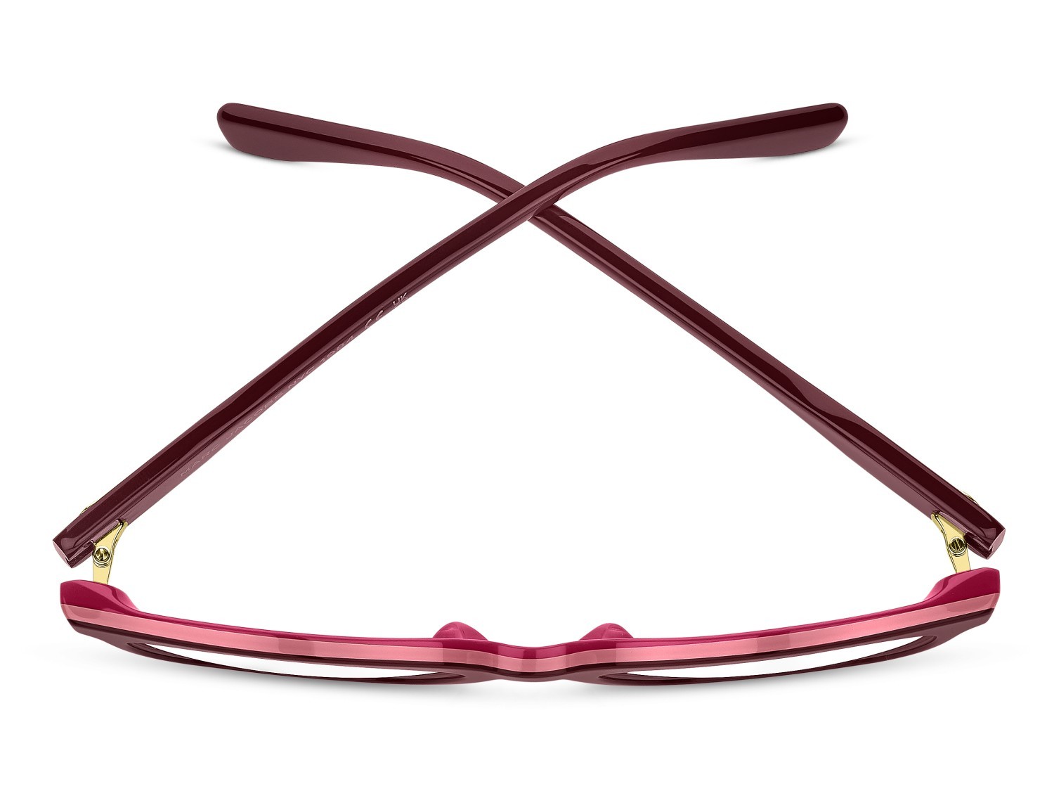 Eyeglasses Marc Jacobs 856 110300 DHV color burgundy fuchsia shape cat eye 