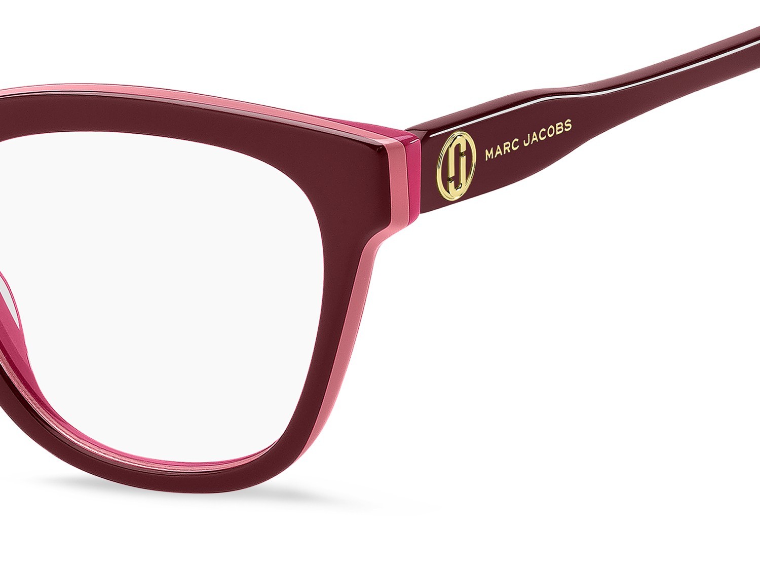 Eyeglasses Marc Jacobs 856 110300 DHV color burgundy fuchsia shape cat eye 