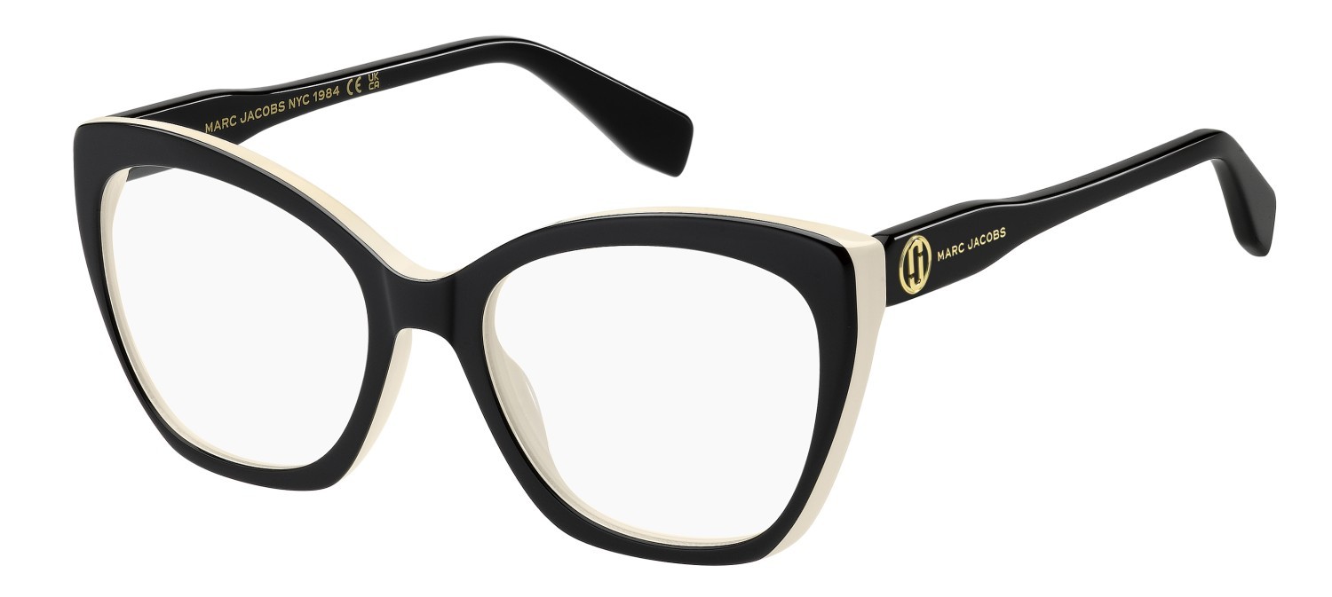 Occhiali da vista Marc Jacobs 857 110301 80S colore black white forma cat eye 