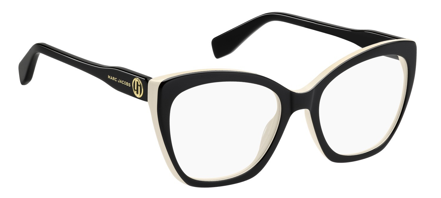 Occhiali da vista Marc Jacobs 857 110301 80S colore black white forma cat eye 