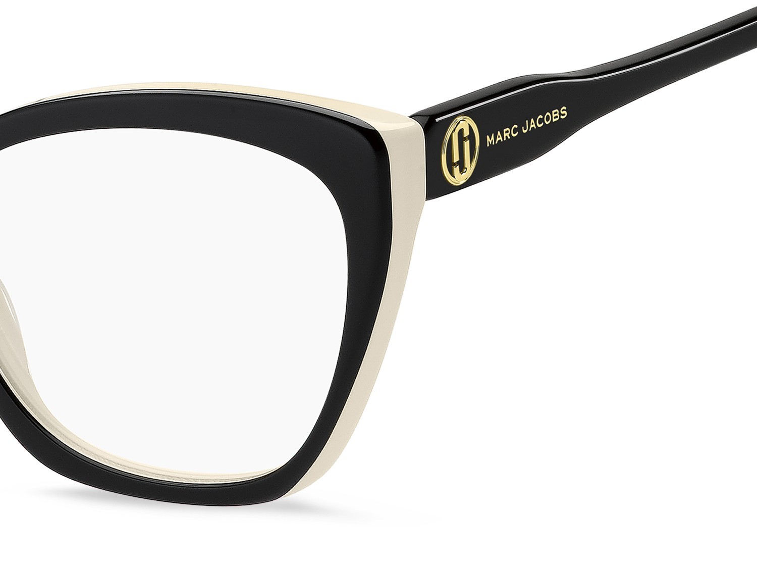 Occhiali da vista Marc Jacobs 857 110301 80S colore black white forma cat eye 