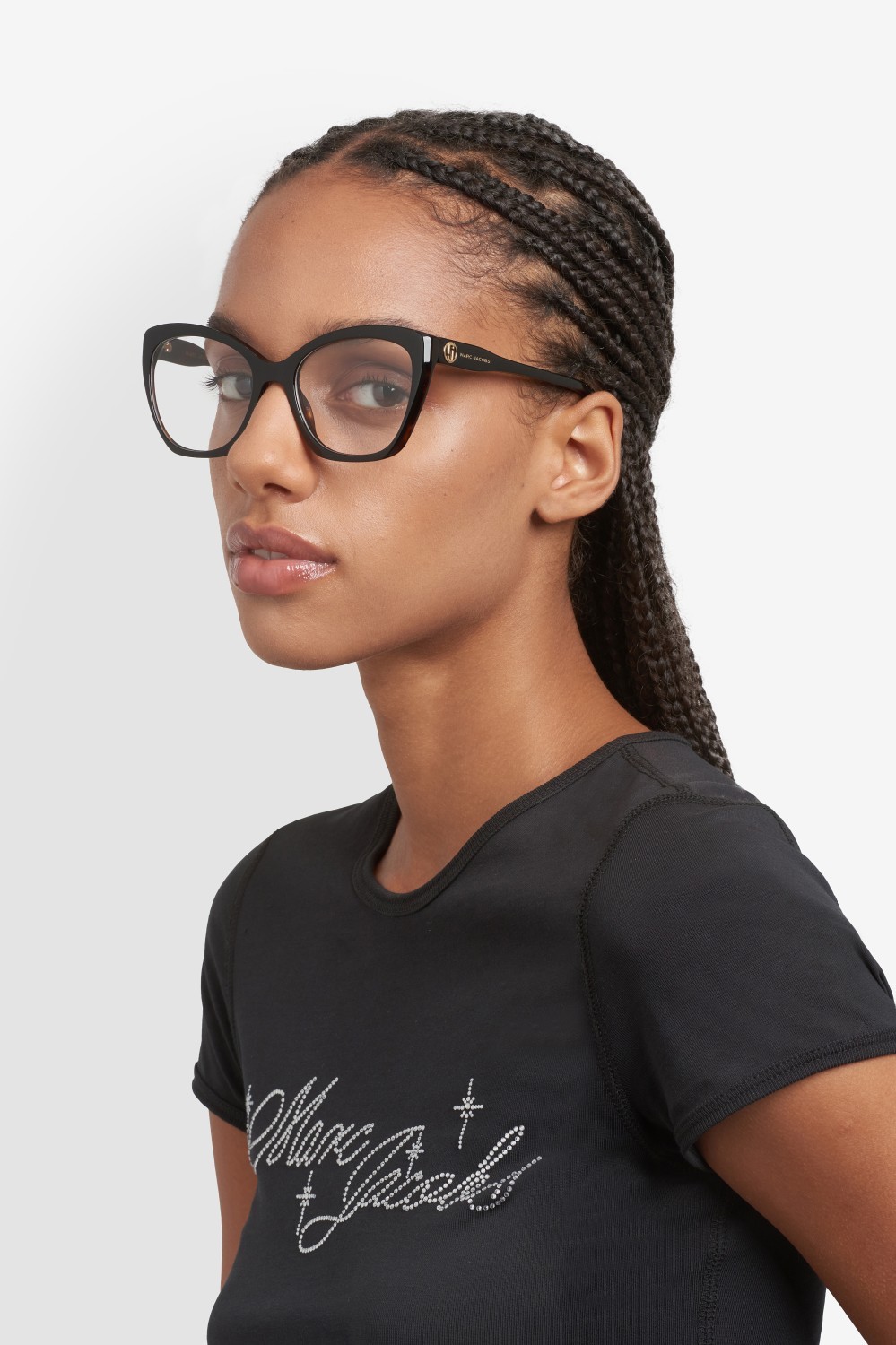 Occhiali da vista Marc Jacobs 857 110301 WR7 colore black havana forma cat eye 
