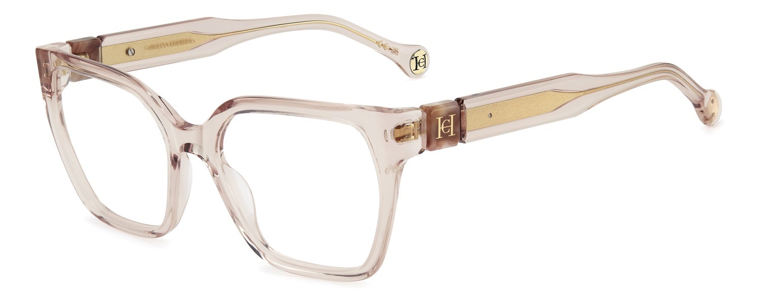 Eyeglasses Carolina Herrera Her 0331 110303 35J color pink shape square 