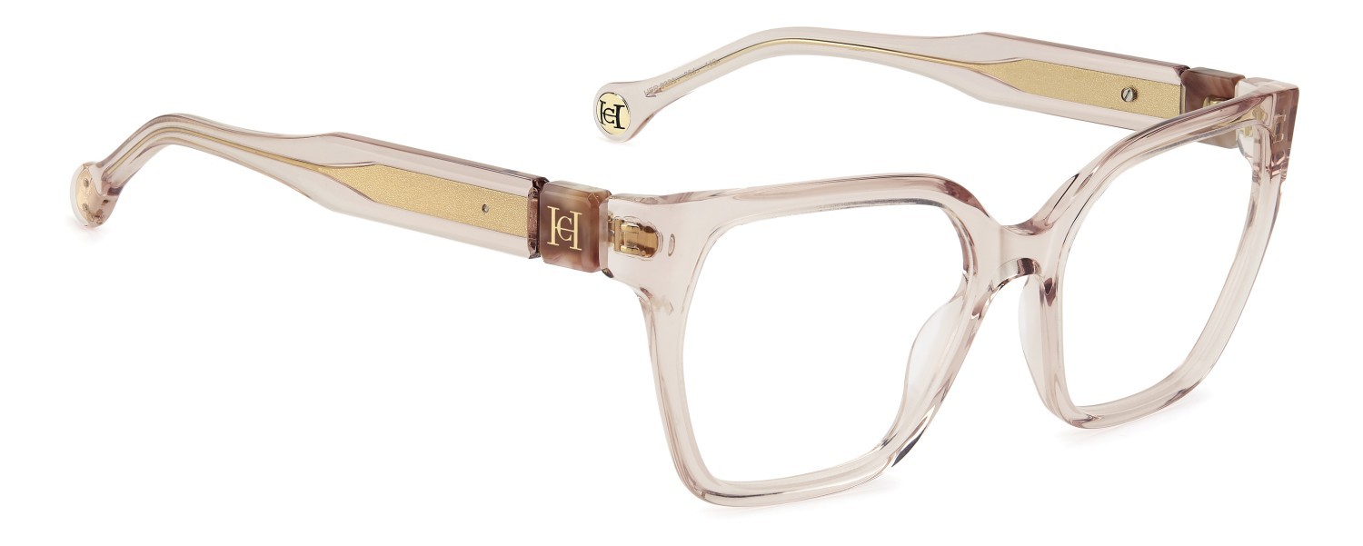 Eyeglasses Carolina Herrera Her 0331 110303 35J color pink shape square 