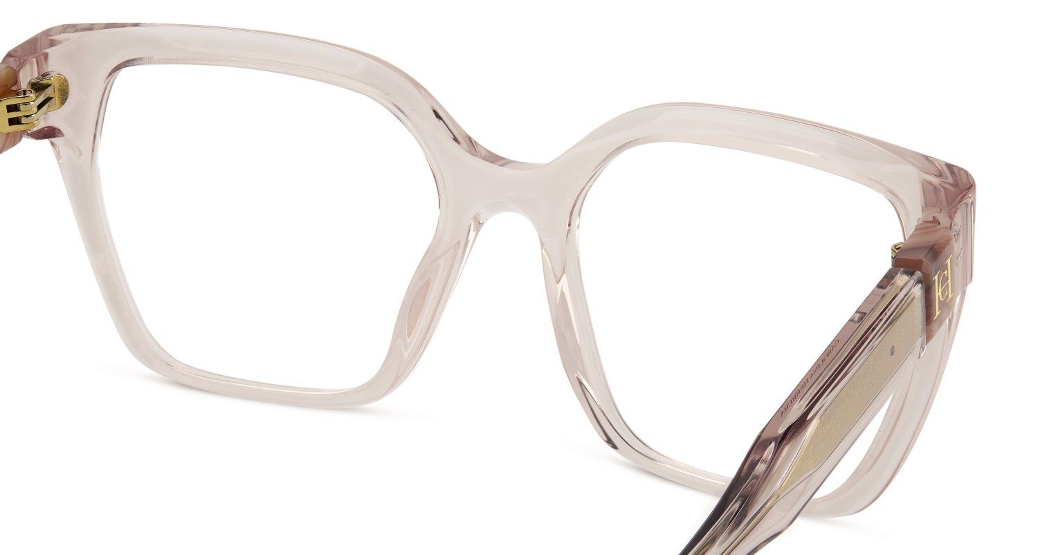 Eyeglasses Carolina Herrera Her 0331 110303 35J color pink shape square 