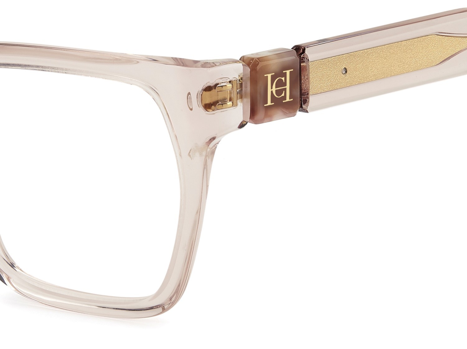 Eyeglasses Carolina Herrera Her 0331 110303 35J color pink shape square 