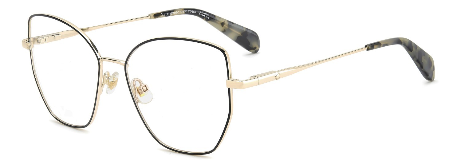 Occhiali da vista Kate Spade Ks Jacalyn 2/G 110310 RHL colore gold black 2 forma quadrato 