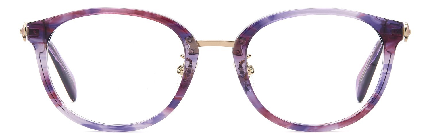 Occhiali da vista Kate Spade Ks Brynlee 2/FJ 110315 F8X colore striped burgundy violet forma ovale 