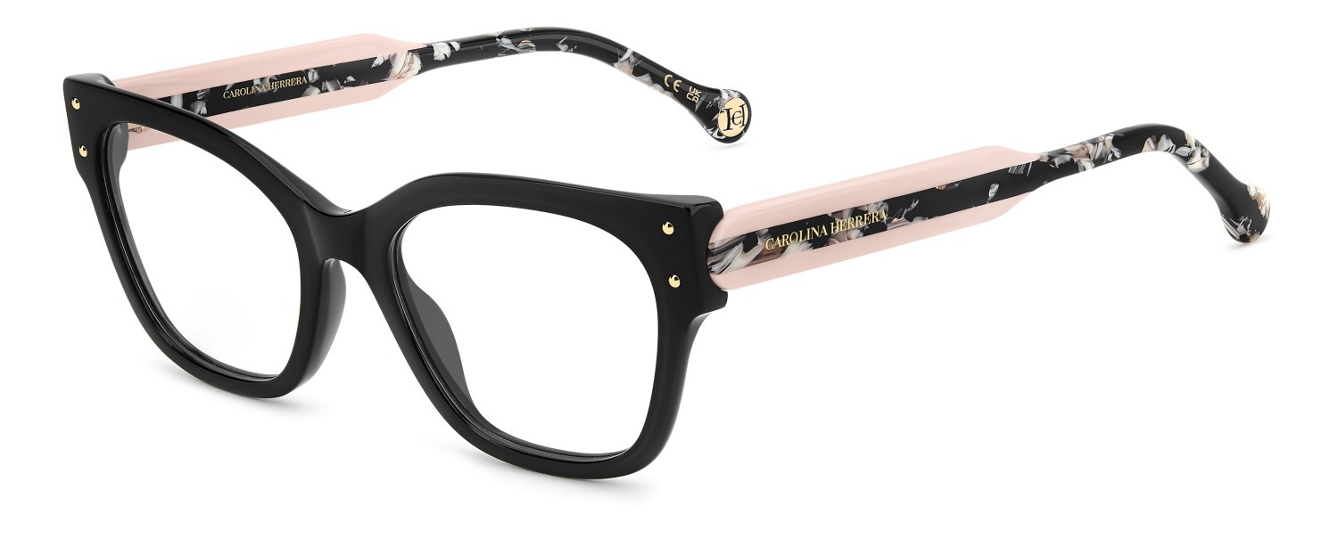 Occhiali da vista Carolina Herrera Her 0324 110325 807 colore black forma cat eye 
