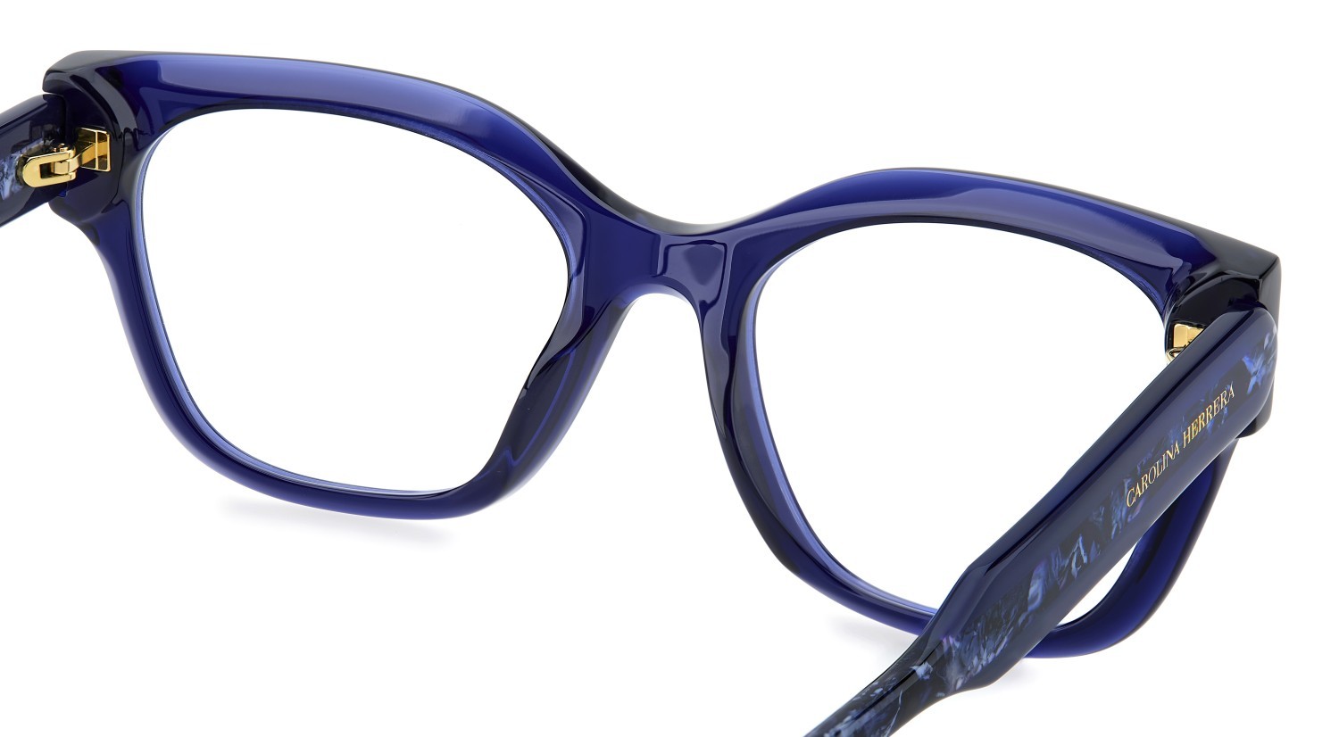 Eyeglasses Carolina Herrera Her 0324 110325 PJP color blue shape cat eye 