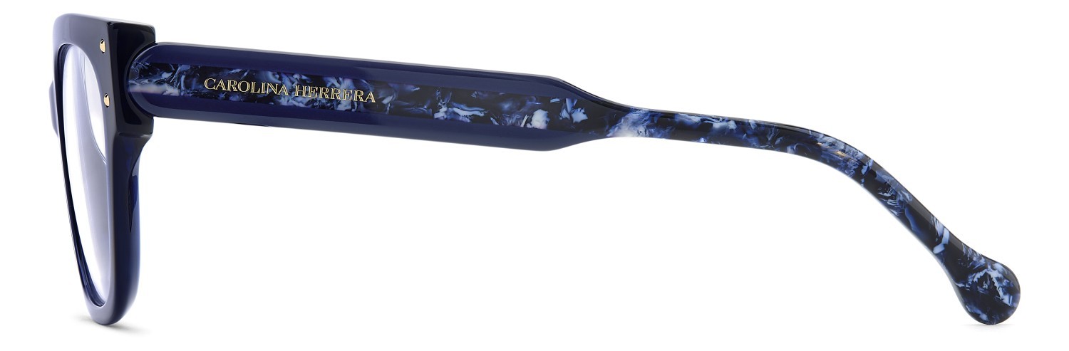 Eyeglasses Carolina Herrera Her 0324 110325 PJP color blue shape cat eye 