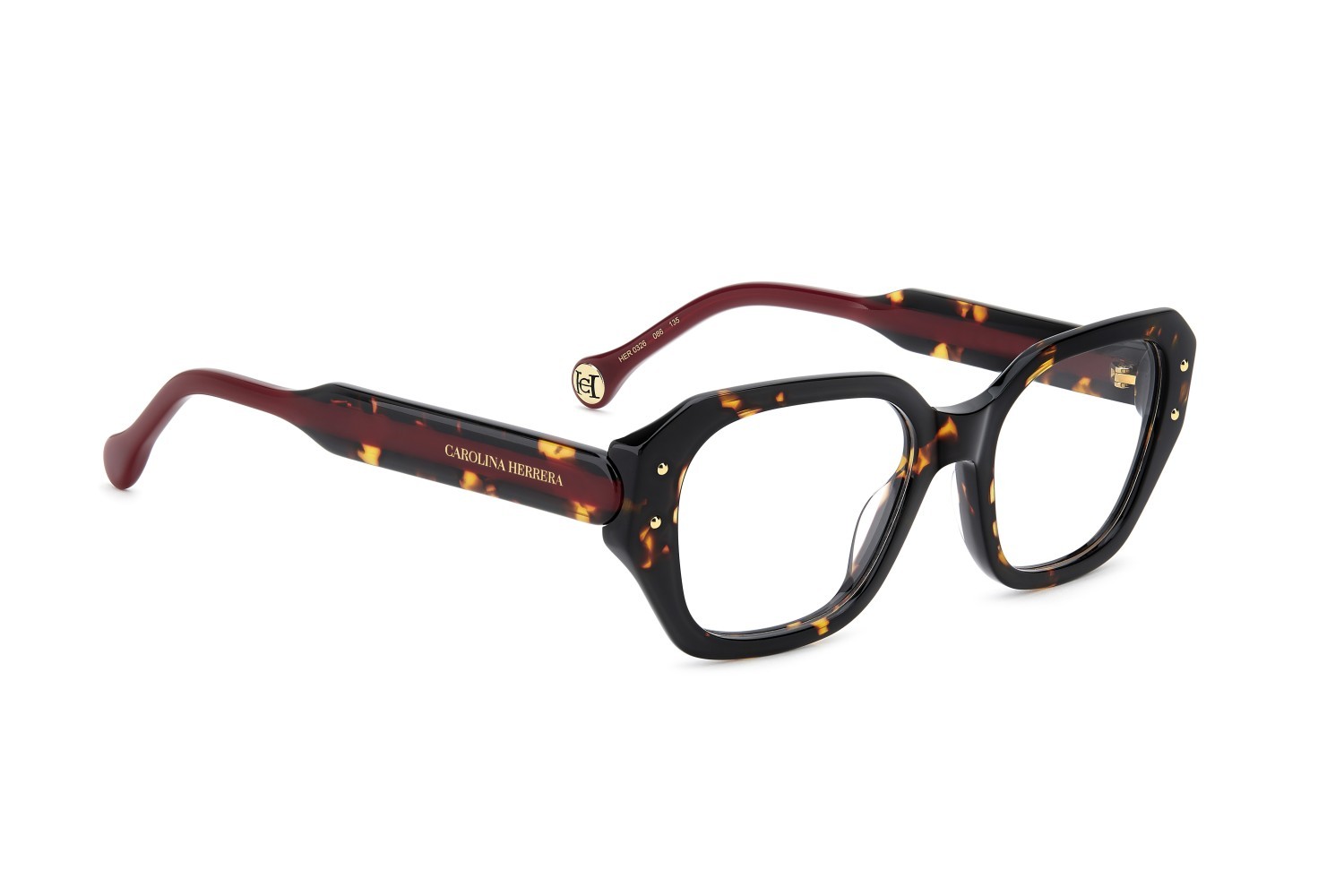 Eyeglasses Carolina Herrera Her 0326 110326 086 color havana shape square 