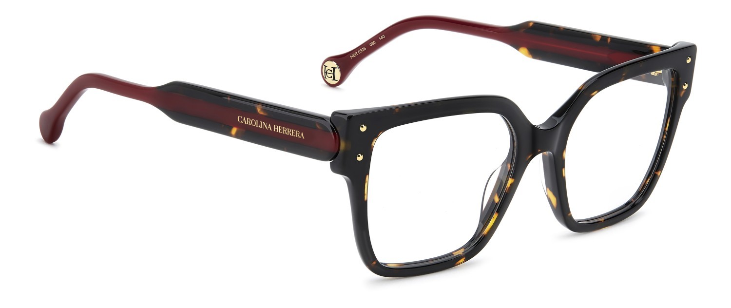 Occhiali da vista Carolina Herrera Her 0325 110327 086 colore havana forma cat eye 