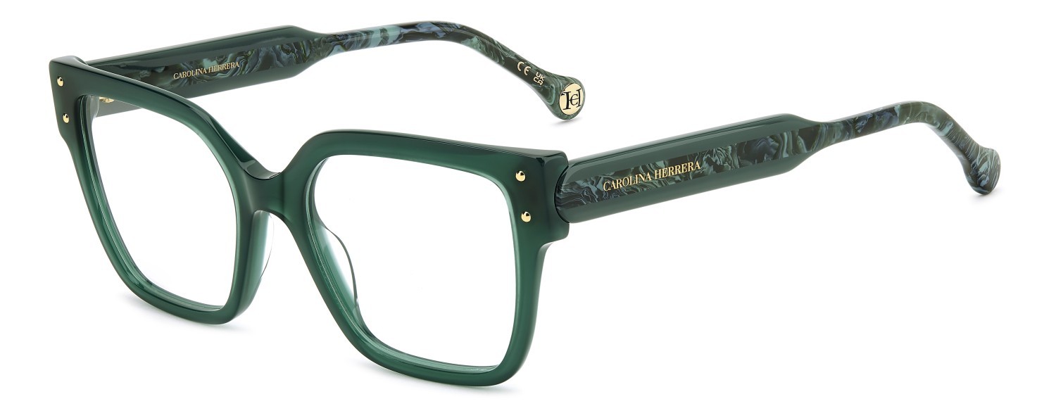 Occhiali da vista Carolina Herrera Her 0325 110327 1ED colore green forma cat eye 