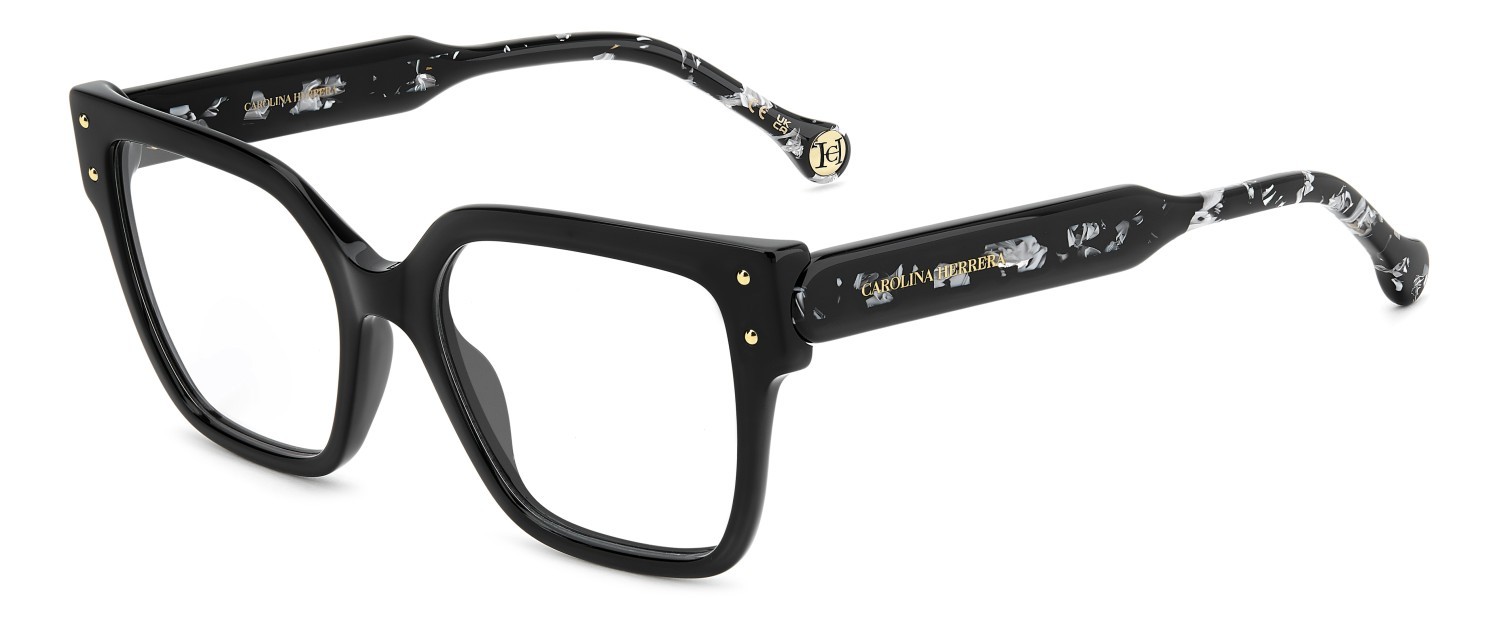 Occhiali da vista Carolina Herrera Her 0325 110327 807 colore black forma cat eye 