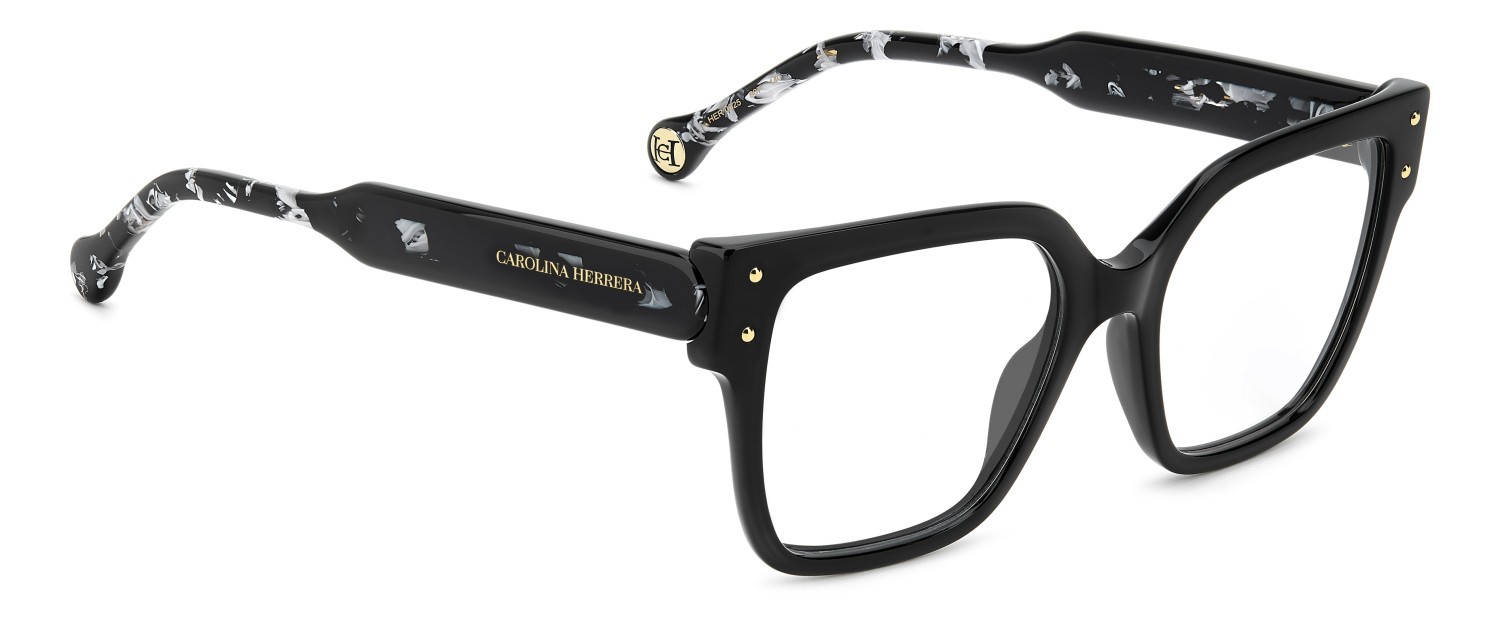 Occhiali da vista Carolina Herrera Her 0325 110327 807 colore black forma cat eye 