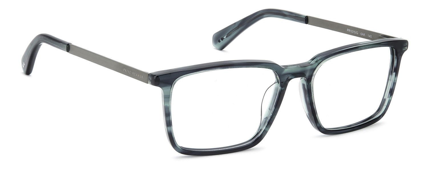 Eyeglasses Privé Revaux Pr1015/G 110336 6AK color green horn shape rectangle 
