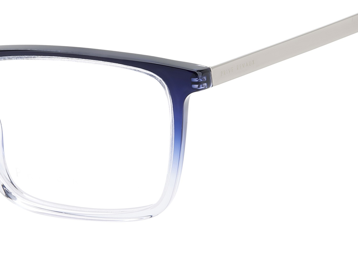 Eyeglasses Privé Revaux Pr1015/G 110336 WTA color blue shaded shape rectangle 