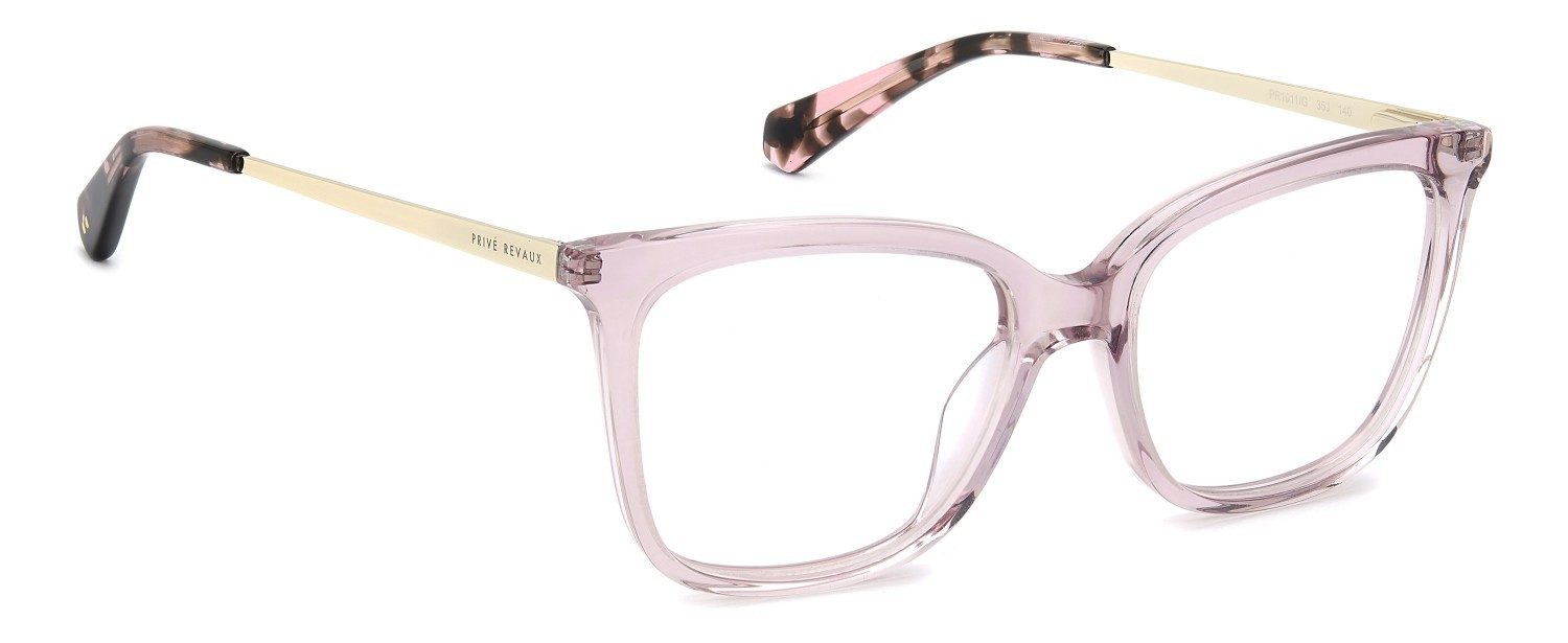 Eyeglasses Privé Revaux Pr1011/G 110339 35J color pink shape square 