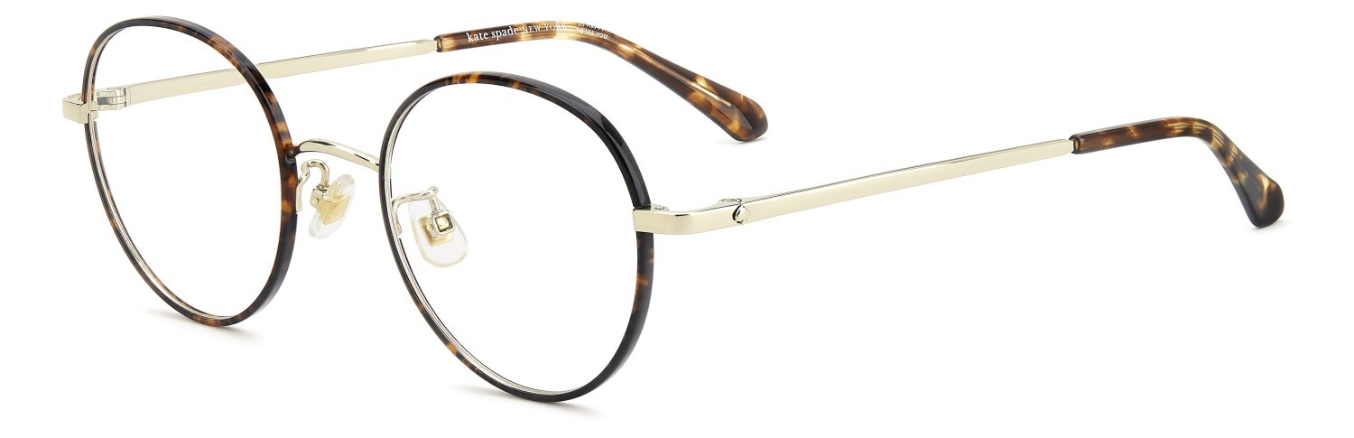 Occhiali da vista Kate Spade Helka/N 110356 2IK colore havana gold forma rotondo 
