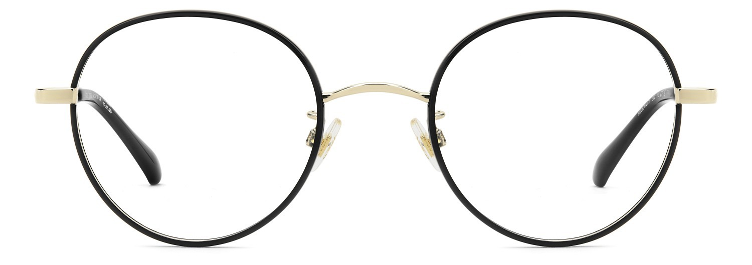 Occhiali da vista Kate Spade Helka/N 110356 2M2 colore black gold forma rotondo 
