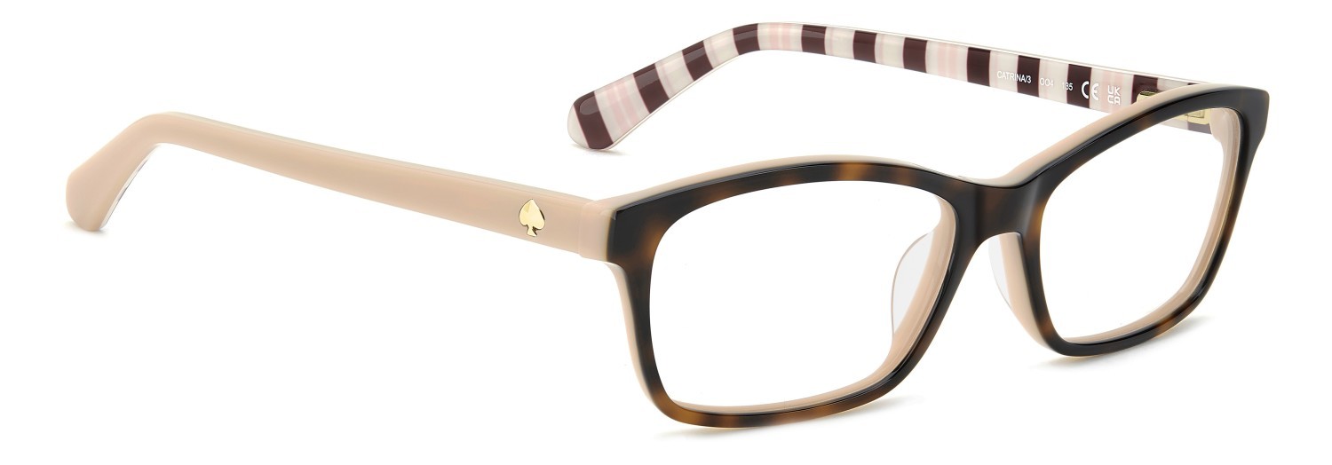 Occhiali da vista Kate Spade Catrina/3 110410 OO4 colore pink havana pink forma rettangolare 