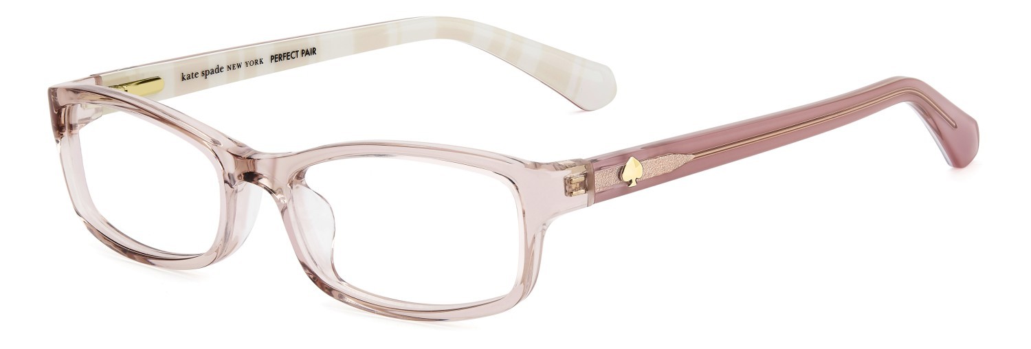 Occhiali da vista Kate Spade Narcisa/3 110411 QGX colore beige striped white forma rettangolare 