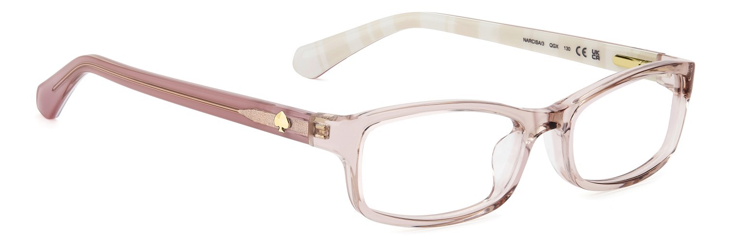 Occhiali da vista Kate Spade Narcisa/3 110411 QGX colore beige striped white forma rettangolare 
