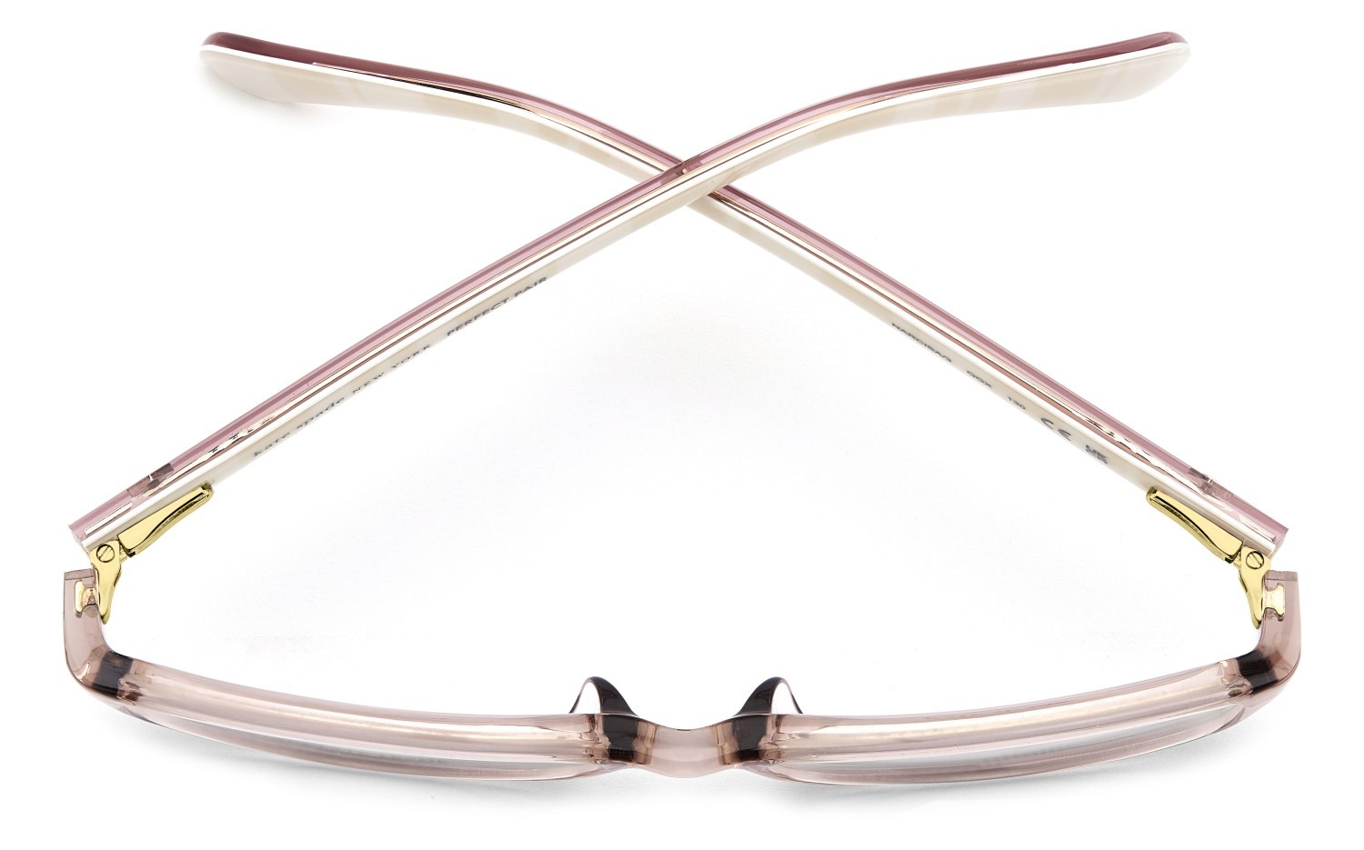Occhiali da vista Kate Spade Narcisa/3 110411 QGX colore beige striped white forma rettangolare 