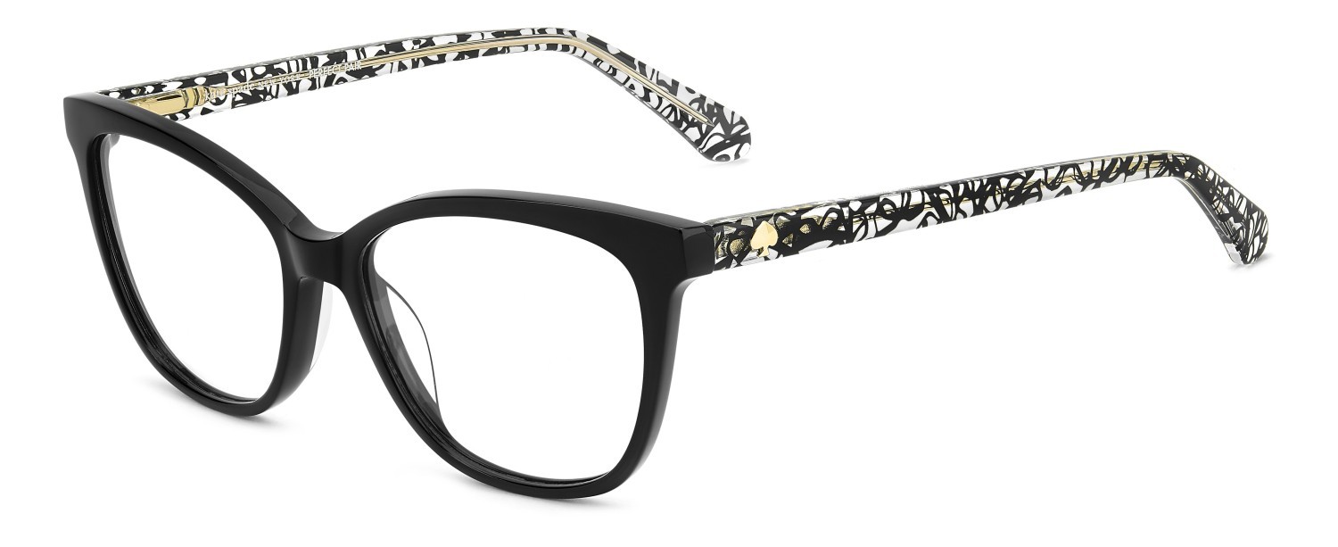 Occhiali da vista Kate Spade Adrie/3 110412 VDY colore pattern crystal black forma quadrato 