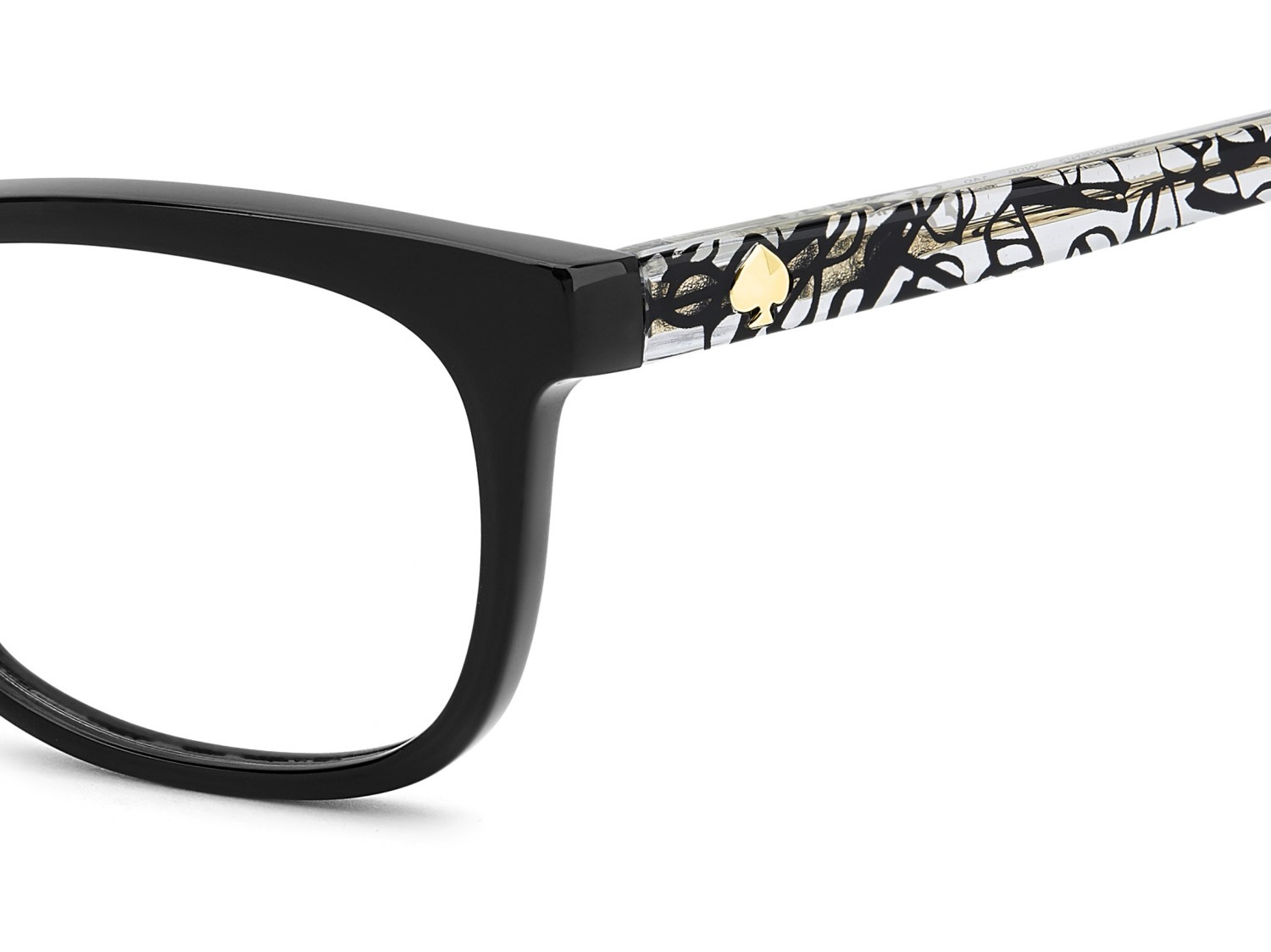 Occhiali da vista Kate Spade Bronwen/3 110413 W08 colore black pattern crystal forma rettangolare 