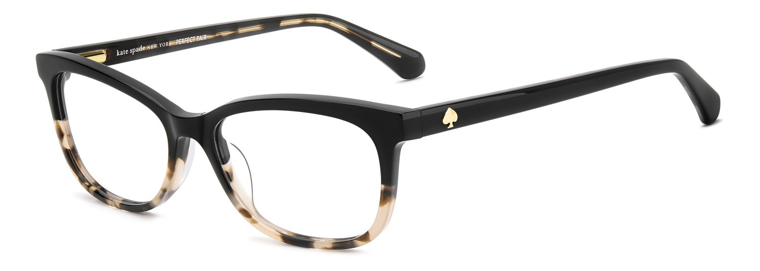 Occhiali da vista Kate Spade Bronwen/3 110413 W4A colore black shaded havana forma rettangolare 