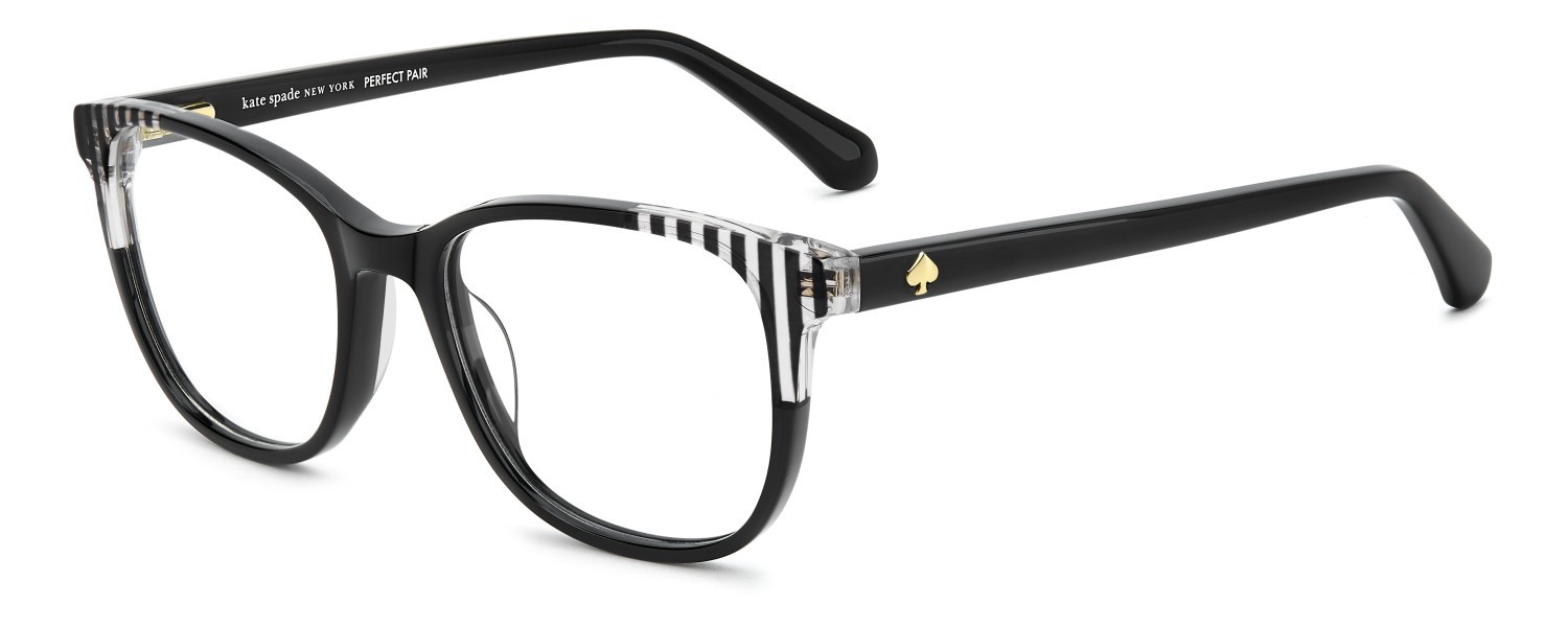 Brillen Kate Spade Joliet/3 110414 85W farbe black striped crystal form quadratisch 