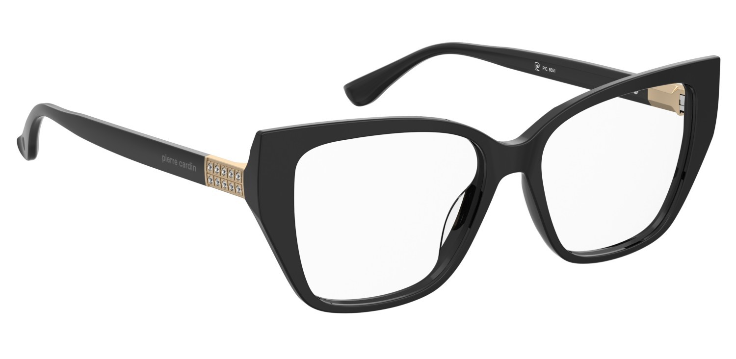 Eyeglasses Pierre Cardin P.c. 8551 110538 807 color black shape butterfly 