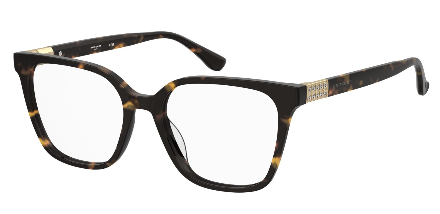 Eyeglasses Pierre Cardin P.c. 8552 110539 086 color havana shape square 