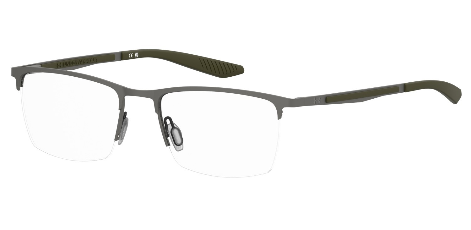 Eyeglasses Under Armour Ua 5115/G 110550 0OC color matte dark ruthenium green shape rectangle 