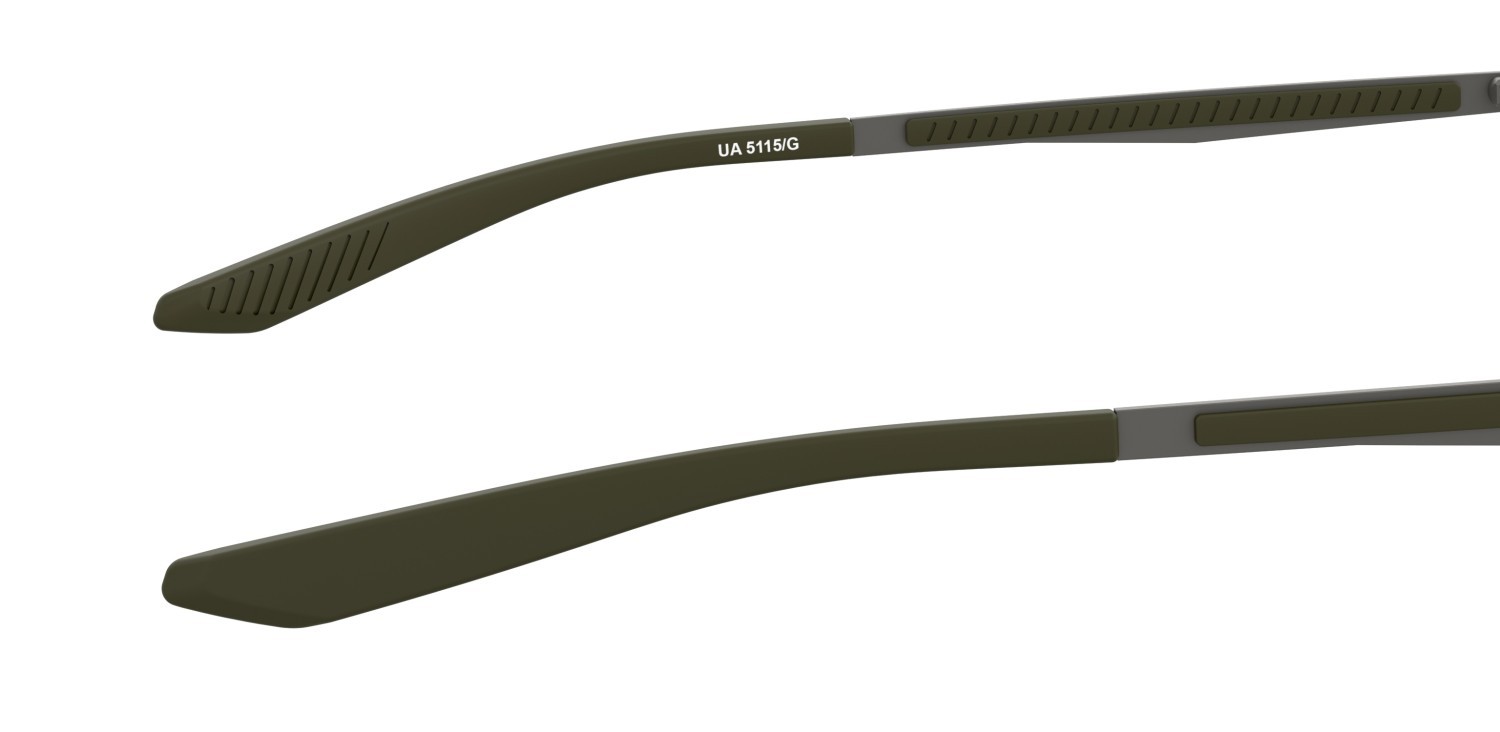 Eyeglasses Under Armour Ua 5115/G 110550 0OC color matte dark ruthenium green shape rectangle 