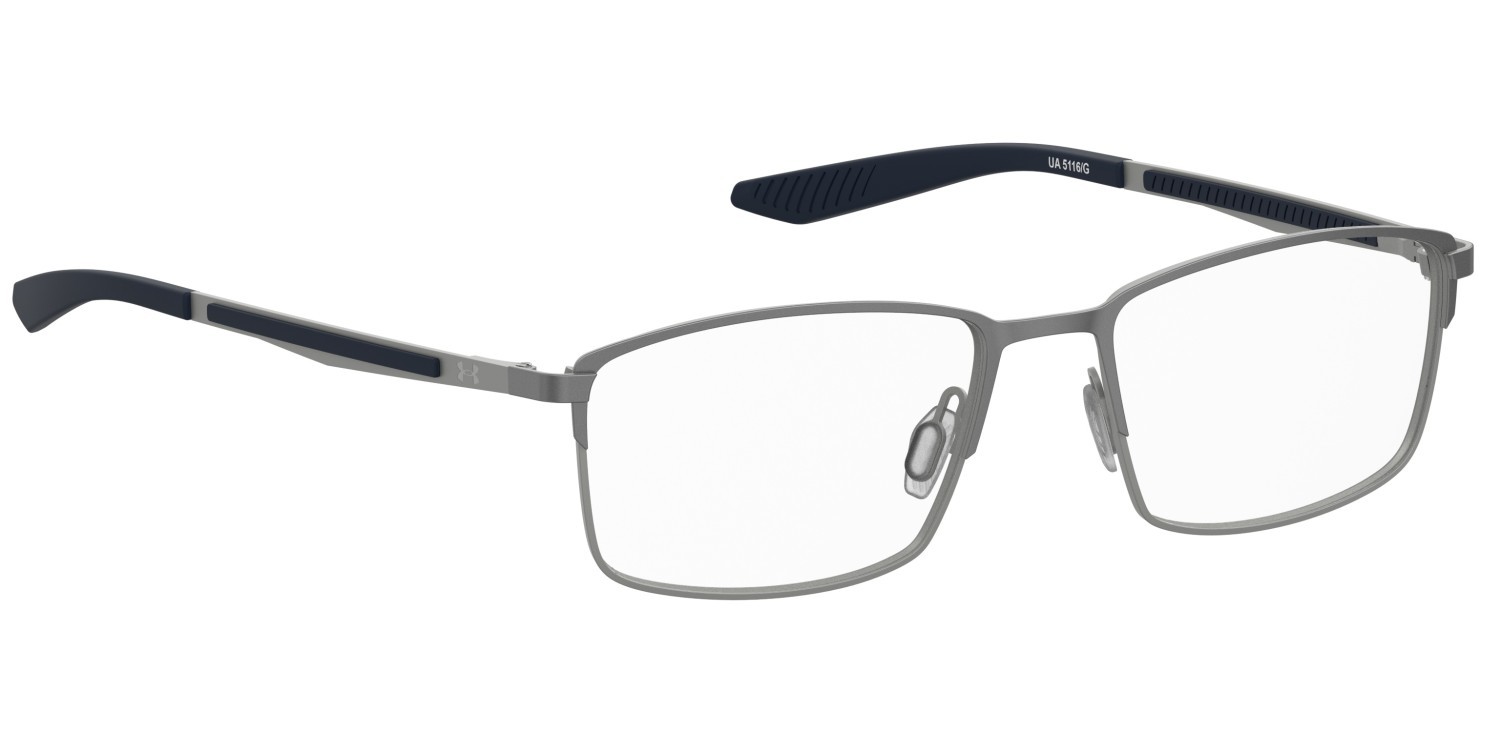 Eyeglasses Under Armour Ua 5116/G 110551 V6D color matte dark ruthenium blue shape rectangle 
