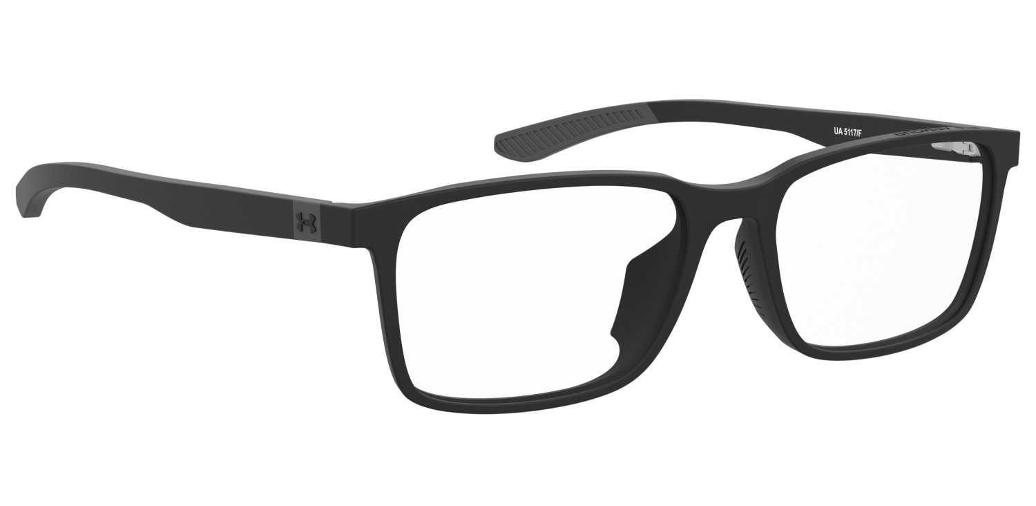 Eyeglasses Under Armour Ua 5117/F 110556 O6W color matte black grey shape rectangle 