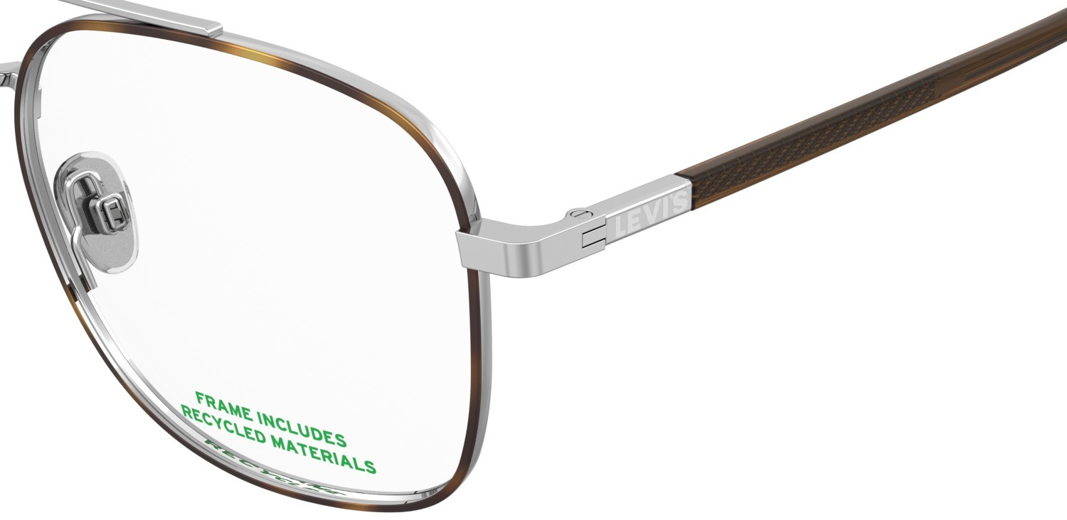 Brillen Levi's Lv 1108 110697 8JD farbe palladium havana form rechteckig 