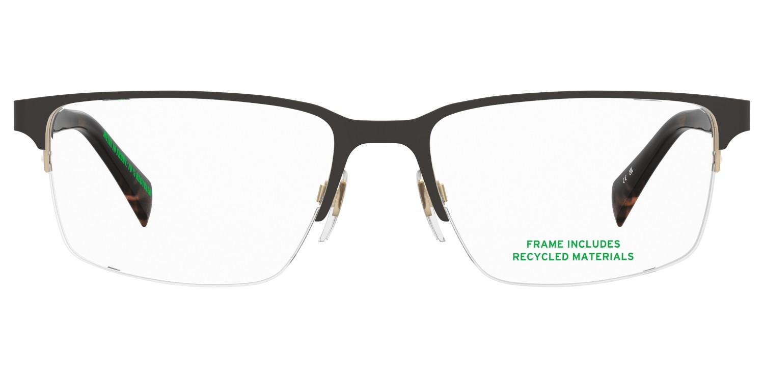 Eyeglasses Levi's Lv 5098 110702 I46 color matte black gold shape rectangle 