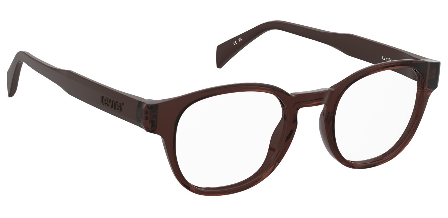 Brillen Levi's Lv 1104 110706 09Q farbe brown form pantos 
